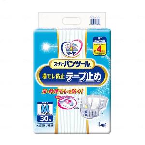 マーヤ スーパーパンツール 横モレ防止テープ止め 3070114　M　30枚 東陽特紙 (介護 おむつ テープ止め) 介護用品｜ekaigoshop