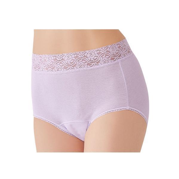 ウエストレース深ばき安心ショーツ 婦人用 047901802 パープル セルヴァン (介護 女性用失...
