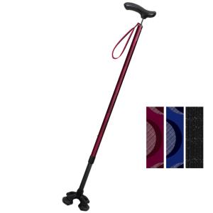 やわらGELグリップ4点杖 ボルドー 605300 シナノ : 介護用品専門店