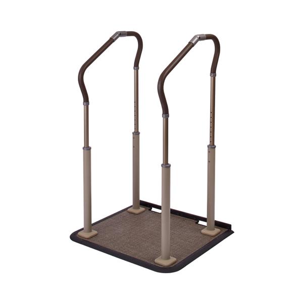 パナソニック エイジフリー 歩行サポート手すり スムーディ ステップサポート 両手すり 踏み台なし ...