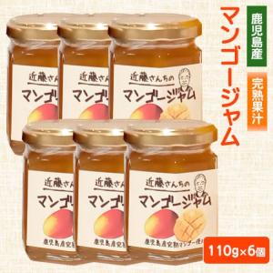 近藤さんちのマンゴージャム 110g 6本 完熟 国産 農家 鹿児島県 お中元 職場 同僚 取引先 産地直送 お取り寄せ ギフト プレゼント 贈り物 送料無料