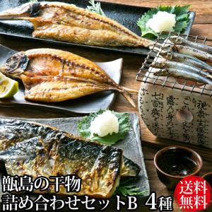 甑島の天日干し干物詰め合せセットB 塩干 天日干物 漁師 アジ カマス キビナゴ 鹿児島県 お中元 職場 同僚 取引先 産地直送 お取り寄せ ギフト 贈り物 送料無料