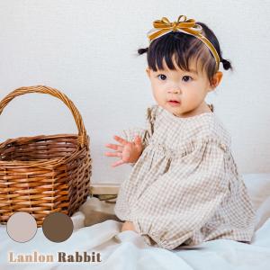 チェック セットアップ ブラウス ベビー服 上下セット