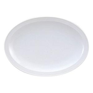プラター 白中華 楕円皿 大 21.3cm 国産 業務用 食器 楕円形 中華食器 餃子 酢豚｜ekisaito
