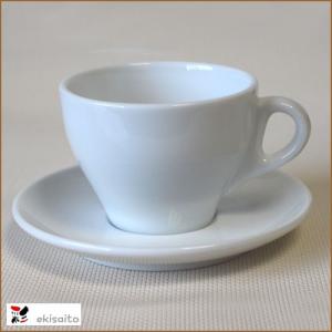 コーヒーカップ＆ソーサー ラテ 碗皿 容量 210cc 特白磁  日本製 業務用 食器｜ekisaito