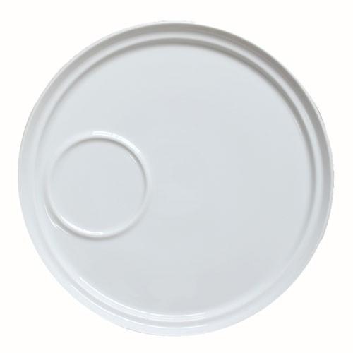 カフェプレート 白 22.0cm  日本製 業務用 食器  珈琲 ブランチ 受け皿のみ 食洗機対応 ...