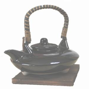黒千代香1.5合（盃2個付）＜指宿長太郎焼窯元＞ : かごしま特産品