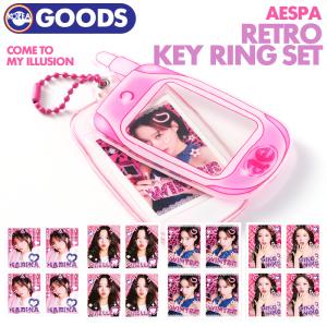 【即日】【 レトロキーリングセット 】【 aespa Come to MY illusion OFFICIAL MD 】エスパ 公式グッズ【キャンセル不可】｜ekorea-y