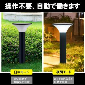 LEDソーラーライト 4台セット ポールライト...の詳細画像1
