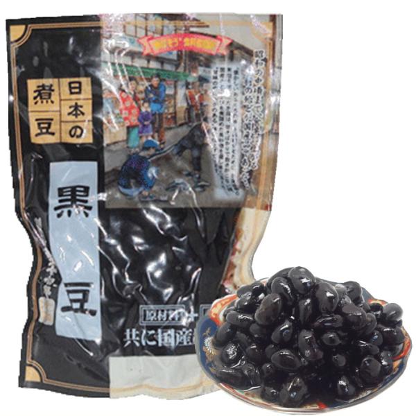 日本の煮豆 黒豆 140g  | 国産原料 食品添加物 無添加 北海道産 黒豆 ほんぽ 惣菜