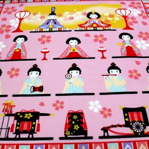 おひなさまタペストリー日本製(ひな段飾り)の詳細画像1