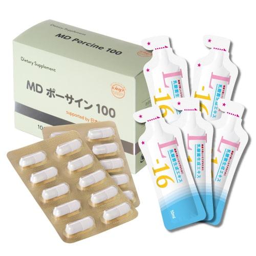 MD ポーサイン100 ＆ 乳酸菌生成エキスL-16 お試し 5包