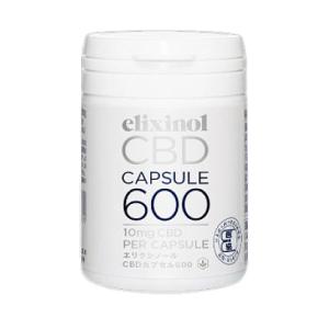 【終売】CBDオイル エリクシノール　CBDカプセル600 Elixinol oil 60粒 CBD 600mg含有/ボトル