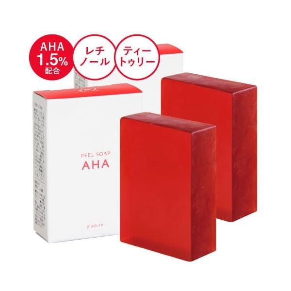 ピーリング石鹸 ニキビ予防 ピールソープ AHA 1.5% レチノール グリコール酸配合 赤 100...