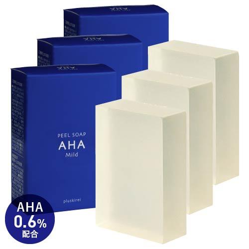 ピーリング石鹸 AHA グリコール酸 0.6%配合 石鹸 100g 3個セット 敏感肌 乾燥肌 角質...