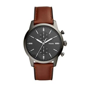 Fossil Mens Townsman FS5522 Black Leather Japanese Quartz Fashion Watchの商品画像