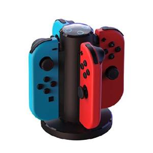 Joycon Charging Dock for Switch Controller Switch Accessories Compatible Switch Joycon4 in 1 Switch Charger for Switch with a Micro-USB Charging Corの商品画像