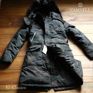 新品*英国ロンドン *CAMVELL キャンベル*ロングダウンコート ブラック