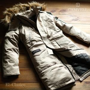 新品*イタリア*De Rosso* フォックスファー 羽毛90% ダウンコート 紺