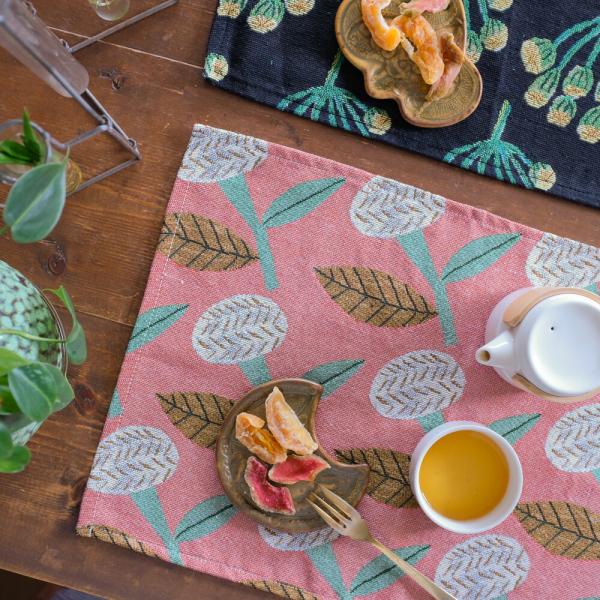 松尾ミユキ ランチョンマット｜おしゃれ 布 花 プレースマット グッズ 植物 菜の花 スズラン 紫陽...