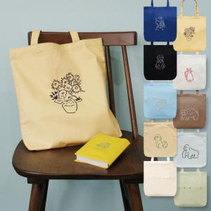 CANVAS TOTE BAG キャンバストートバッグ A｜トート キャンバス 刺繍 大きめ カバン バッグ 動物 アニマル マスターピース 猫 恐竜 アート 絵画 フェルメール