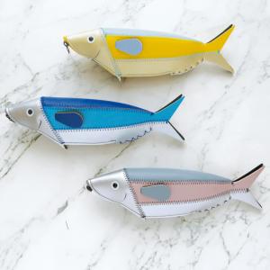フィッシュケース（FISH CASE）｜小物入れ 収納 ケース ポーチ ペンケース 魚 さかな 文具小物 ペン メガネ メガネケース ユニーク 個性的｜MATOKA マトカ
