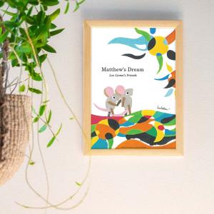 LEO LIONNI レオ・レオニ B4サイズ・ポスター『Matthew's Dream』木製フレームセット｜インテリア レオレオニ【etc】