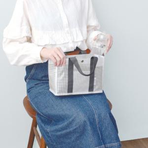 SORTIR ソルティール ビニールメッシュミニトート｜VINYL MESH TOTE BAG シンプル 大人 プール 夏 サウナ ジム 運動 レジャー 散歩 スパ小さめ｜LEAFLETS