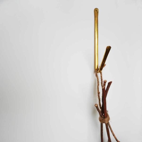 真鍮ストレイジフック【L】サイズ（1個）｜ブラス DIY アンティーク風 ディスプレイ 什器 Hor...