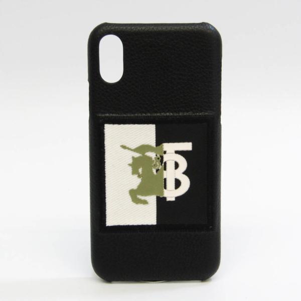 バーバリー ナイトロゴ 8020802 レザー バンパー iPhone X 対応 ブラック