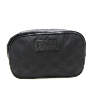 グッチ(Gucci) GGナイロン 510341 レディース ナイロン ポーチ ブラック