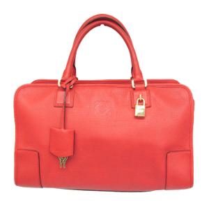 ロエベ(Loewe) アマソナ 36 352.45.A22 レディース レザー ハンドバッグ レッドオレンジ