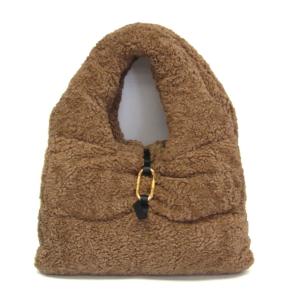 モンクレール(Moncler) SNOW TOTE レディース ポリエステル ハンドバッグ,トートバッグ ブラウン