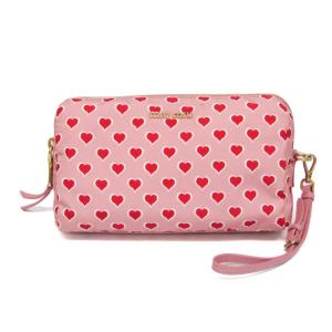 ミュウミュウ(Miu Miu) ハート 5NE457 レディース ナイロン ポーチ ピンク,レッド,ホワイト