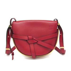 ロエベ(Loewe) メタル ゲート レディース レザー ショルダーバッグ レッド