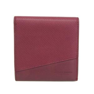 ボッテガ・ヴェネタ(Bottega Veneta) マルコポーロ メンズ,レディース レザー 札入れ（二つ折り） ボルドー