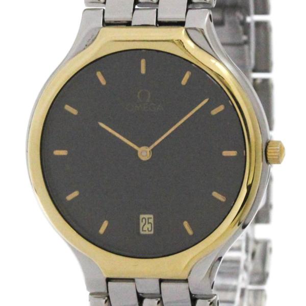 オメガ (OMEGA)  デビル シンボル 18K ゴールド ステンレススチール クォーツ メンズ ...