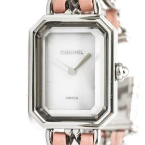 シャネル (CHANEL) プルミエール ロック M-Lサイズ ステンレススチール レザー クォーツ レディース 時計 H6359