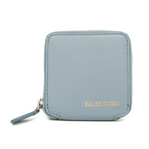 バレンシアガ(Balenciaga) ヴィル 528926 レディース,メンズ レザー 小銭入れ・コインケース ライトブルー