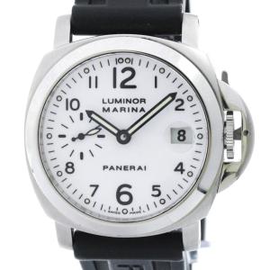 パネライ (PANERAI) ルミノール マリーナ ステンレススチール ラバー 自動巻き メンズ 時計 PAM00049