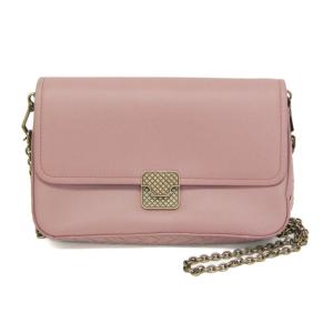 ボッテガ・ヴェネタ(Bottega Veneta) イントレチャート チェーンショルダー ミニバッグ レディース レザー