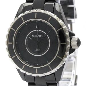 シャネル (CHANEL) J12 インテンスブラック セラミック クォーツ レディース 時計 H3828 (外装仕上げ済み)