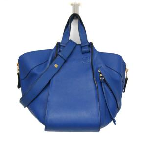ロエベ(Loewe) ハンモック ミディアム レディース レザー ハンドバッグ,ショルダーバッグ ブルー