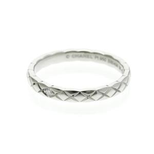 シャネル(Chanel) ココ クラッシュ リング スモールモデル 1P ダイヤモンド プラチナ ファッション ダイヤモンド