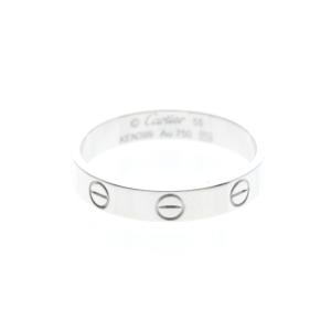 カルティエ(Cartier) ミニラブリング K18ホワイトゴールド(K18WG) ファッション 無し バンドリング シルバー