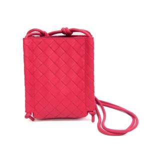 ボッテガ・ヴェネタ(Bottega Veneta) イントレチャート ショルダーミニポーチ レディース レザー ショルダーバッグ