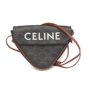 セリーヌ(Celine) トリオンフ トライアングル レディース コーティングキャンバス,レザー ショルダーバッグ