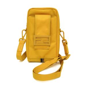 フェンディ(Fendi) バゲット フォンポーチ 7AS056 メンズ,レディース ナイロン ショルダーバッグ イエロー