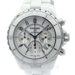 シャネル (CHANEL) J12 クロノグラフ セラミック 自動巻き メンズ 時計 H1007 (外装仕上げ済み)
