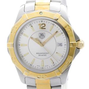 タグホイヤー (TAG HEUER) アクアレーサー ゴールドプレート ステンレススチール クォーツ メンズ 時計 WAF1120